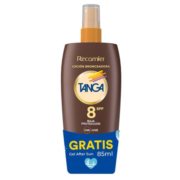 Loción Bronceadora  SPF8 + Gratis Gel AFS TANGA