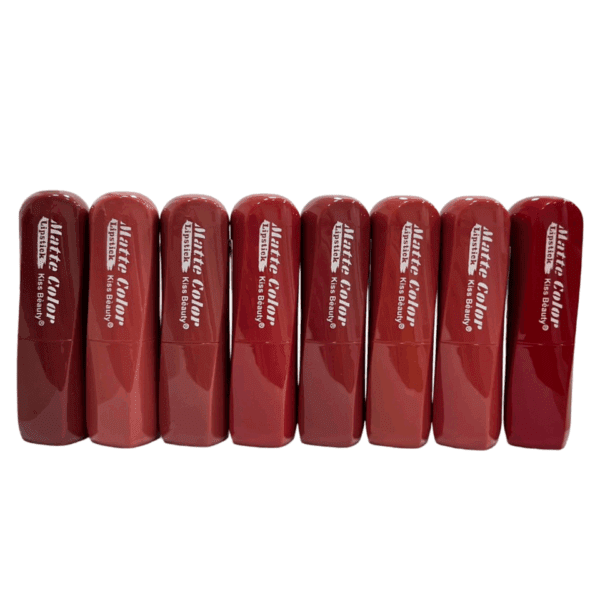 Labial Matte Color Lipstick KISS BEAUTY