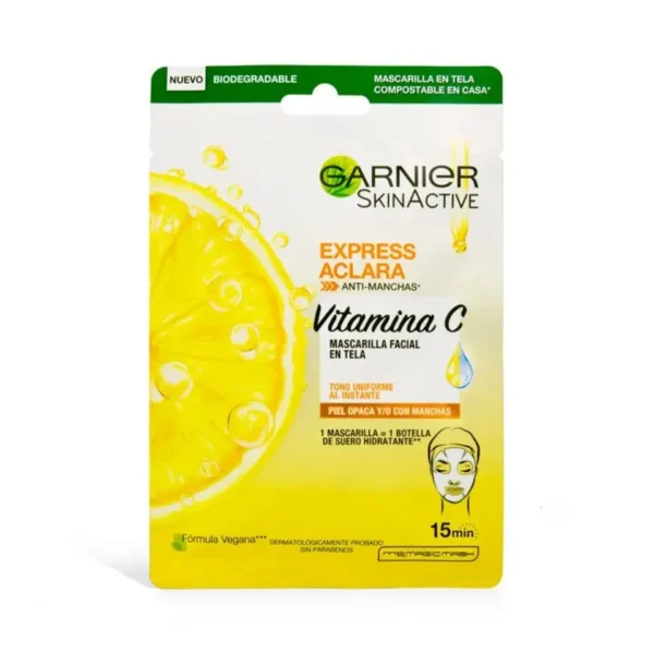 Mascarilla Facial Express Aclara Vitamina C GARNIER
