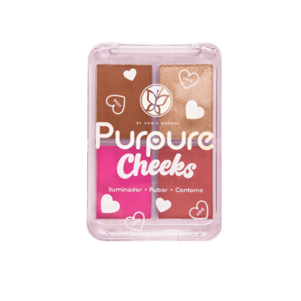 Paleta Cheeks Rubor, Iluminador y Contorno PURPURE