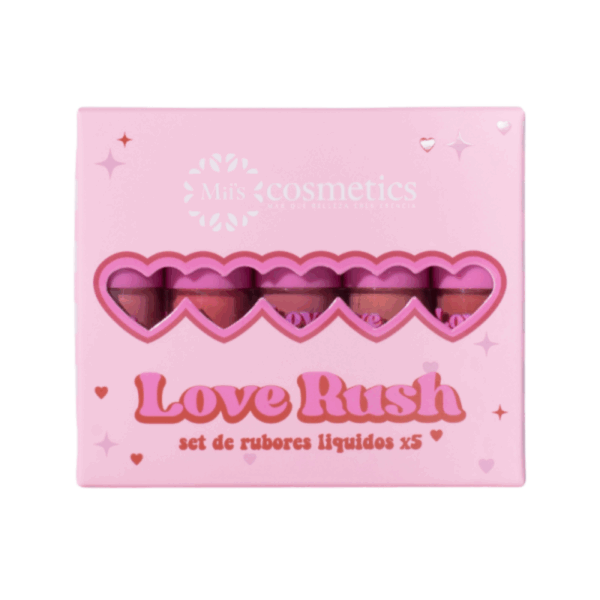 Set de Rubores Líquidos x5 Love Rush MIIS COSMETICS