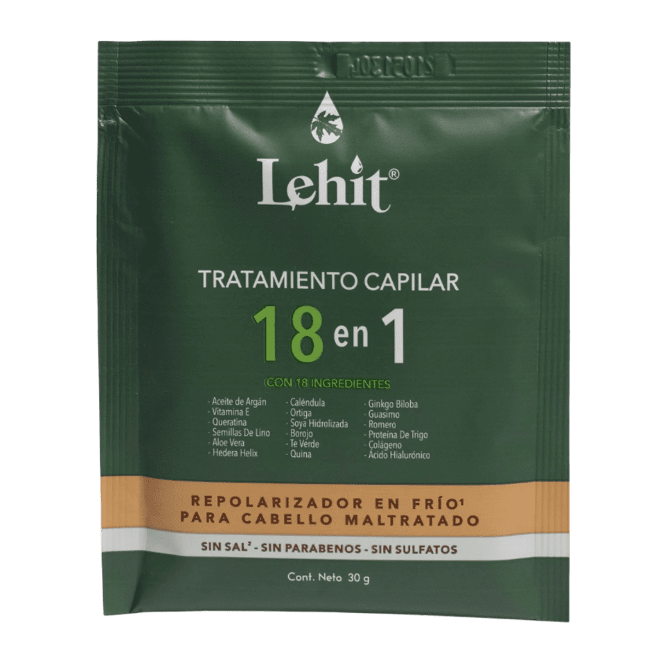 D081TTOCAPILAR18EN1DISP20USACHET Sachet Tratamiento Capilar 18 en 1 LEHIT - Imagen 1