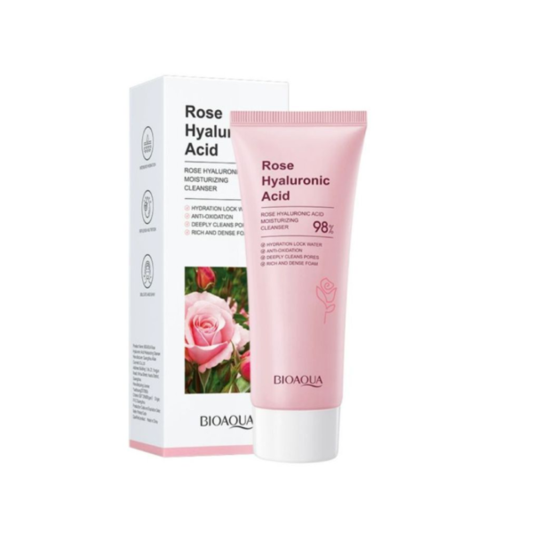 Jabon Facial de Acido Hialuronico de Rosas BIOAQUA