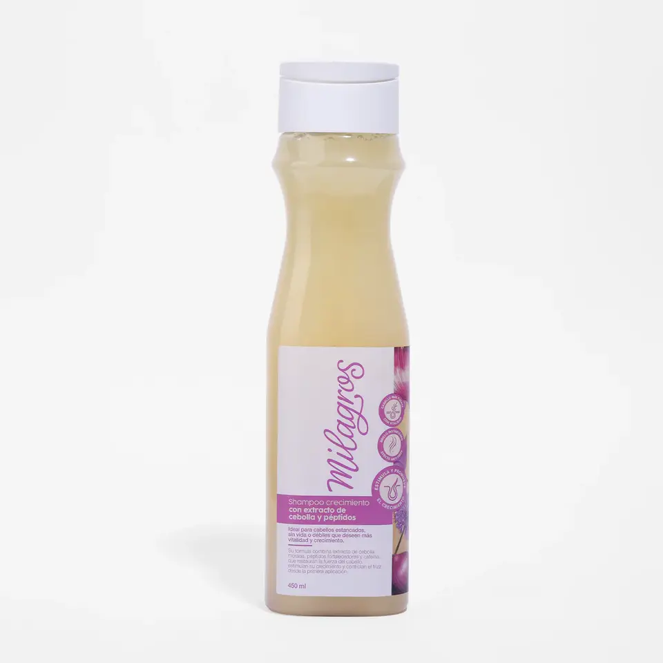 Shampoo-cebolla-fondo-blanco (1) Shampoo Crecimiento con extracto de Cebolla MILAGROS - Imagen 1