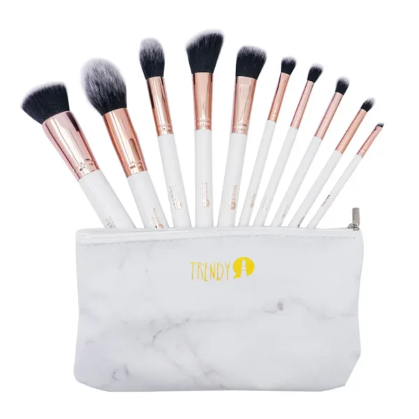 Kit de Brochas Marmol BLanco TRENDY