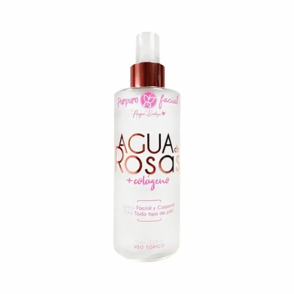 Tonico Facial Agua de Rosas 250 ml + Colageno PURPURE
