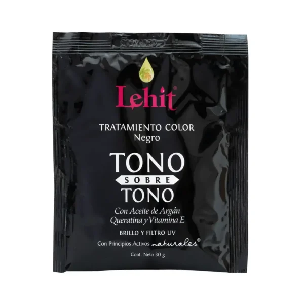 Sachet Tratamiento Tono sobre Tono Negro LEHIT