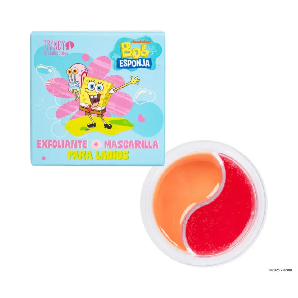163600-1200-auto (1) Duo Exfoliante Mascarilla de Labios Bob Esponja TRENDY - Imagen 1