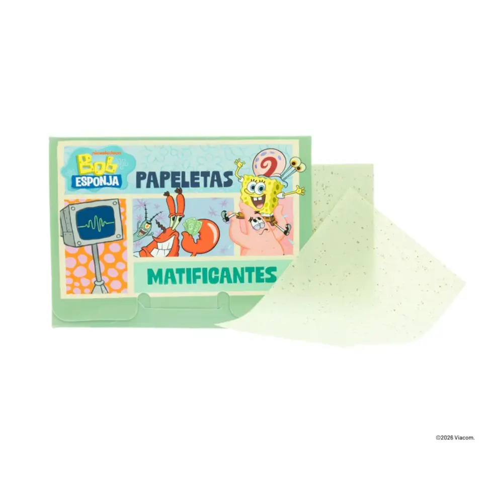 163613-1200-auto (1) Papeletas Matificantes Bob Esponja TRENDY - Imagen 1