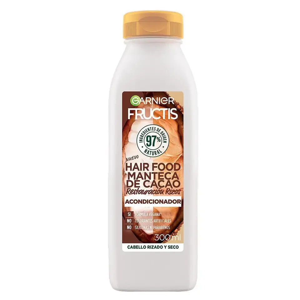 Acondicionador-Cacao-Natural-Riz Acondicionador Hair Food Cacao Restauracion Rizos FRUCTIS GARNIER - Imagen 1