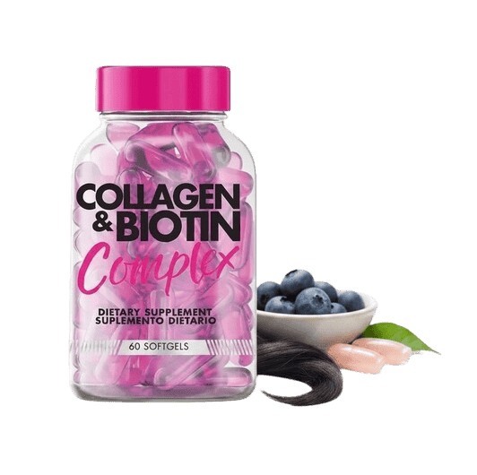 COLLAGEN BIOTIN COMPLEX 60 SOFTGELS - HEALTHY AMERICA
