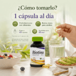 BIOTINA 900 MCG SUPLEMENTO 60 CAP - FITO MEDIC´S - Imagen 5