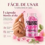 COLLAGEN BIOTIN COMPLEX 60 SOFTGELS - HEALTHY AMERICA - Imagen 5