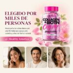 COLLAGEN BIOTIN COMPLEX 60 SOFTGELS - HEALTHY AMERICA - Imagen 6